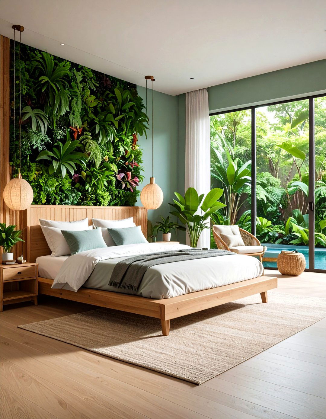 Biophilic Modern Bedroom Nature Connection - 20 Modern Bedroom Ideas