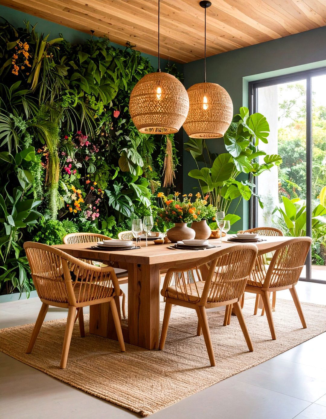 Biophilic Scandinavian Dining Room Concept - 20 Scandinavian Interior Design Ideas