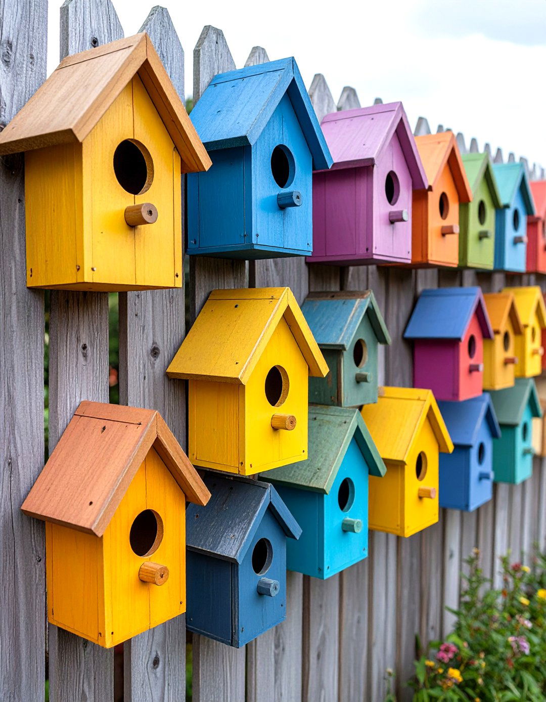 Birdhouse Gallery Fence Art - 20 Fence Art Ideas