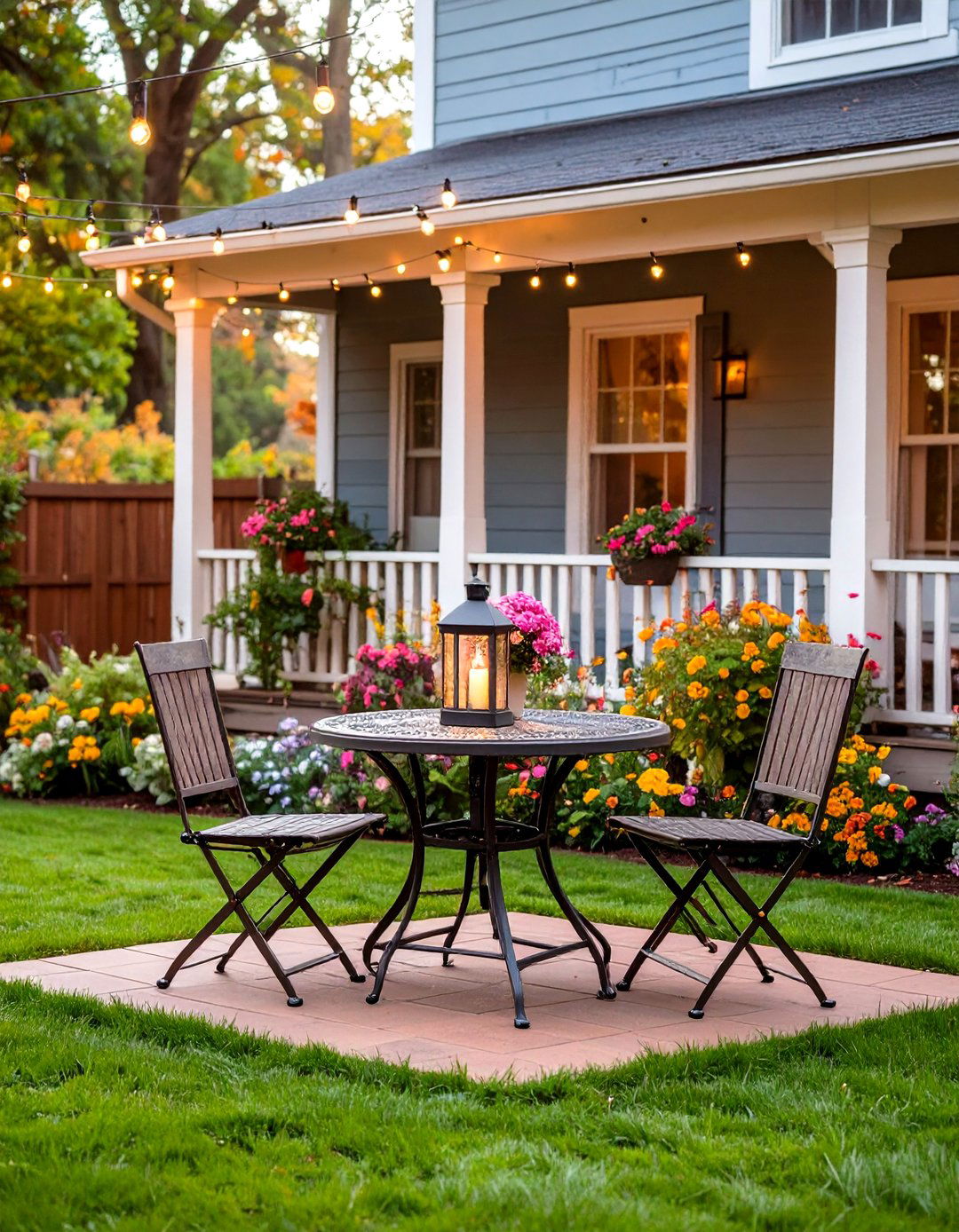 Bistro Style Back Porch - 20 Back Porch Ideas