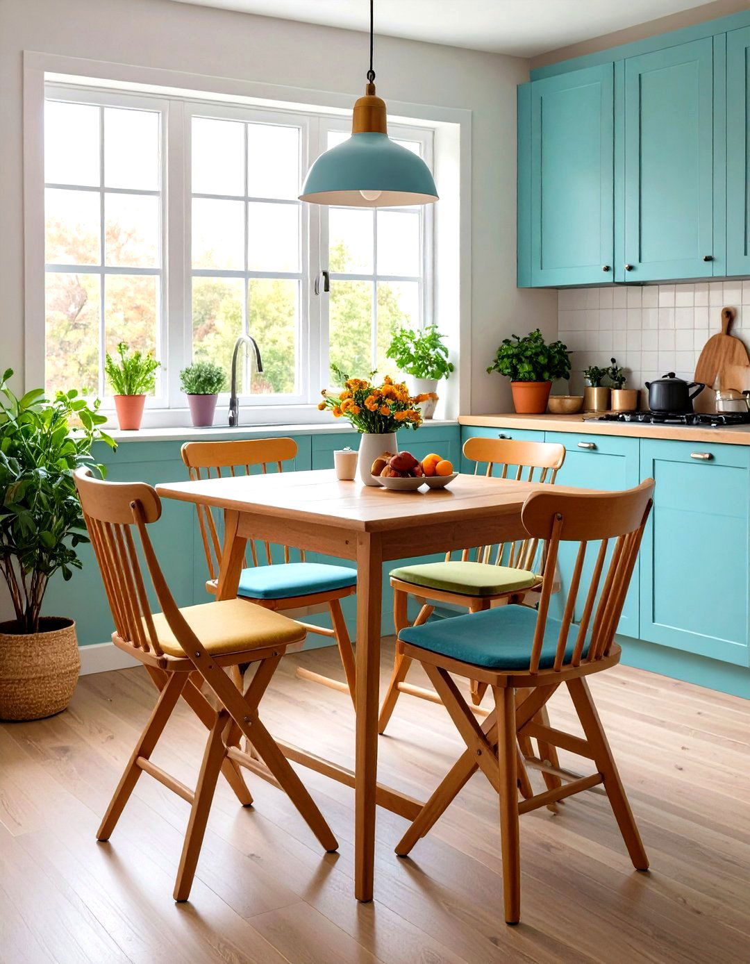 Bistro Style Folding Table - 20 Small Kitchen Table Ideas