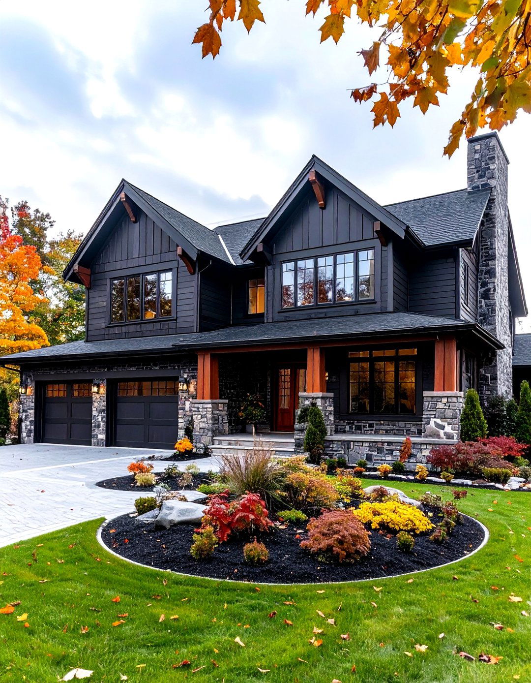 Black Brick Luxury Estate House with Sophisticated Details - 20 Black Brick House Exteriors