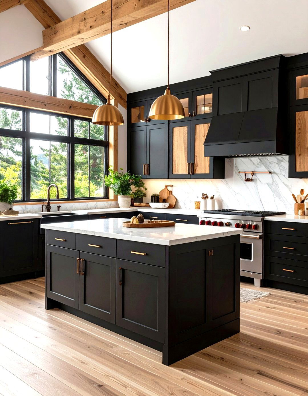 Black Cabin Log Cabin Kitchen Design - 20 Log Cabin Kitchen Design Ideas