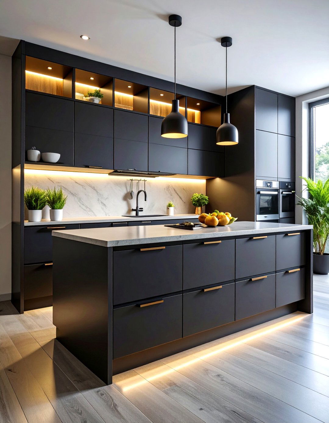 Black Cabinets with Smart Storage Solutions Functional Kitchen - 20 Kitchens With Black Cabinets