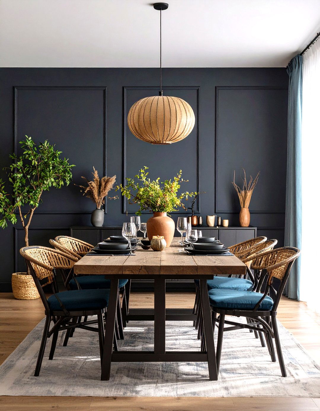 Black Limewash Black Accent Wall Dining Room - 20 Black Accent Wall Dining Room Ideas
