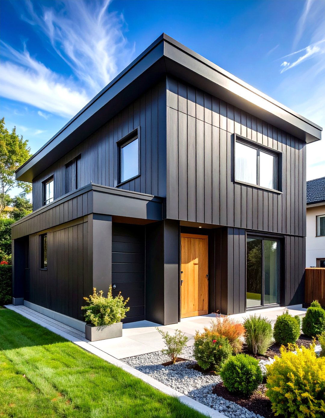 Black Metal Black Siding House - 20 black siding house ideas