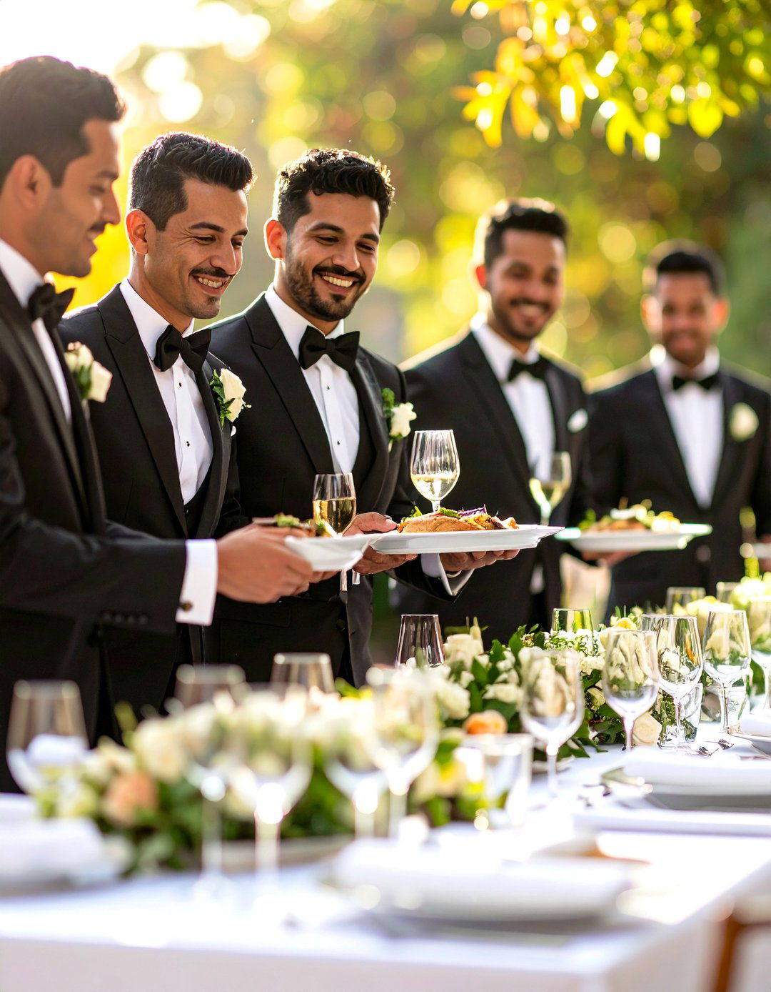Black Tie Dress Code and White Glove Service - 20 Glamorous Wedding Ideas