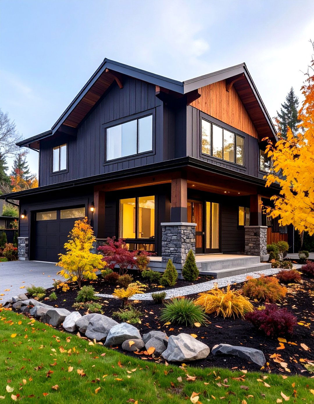 Black Vinyl Siding House - 20 black siding house ideas