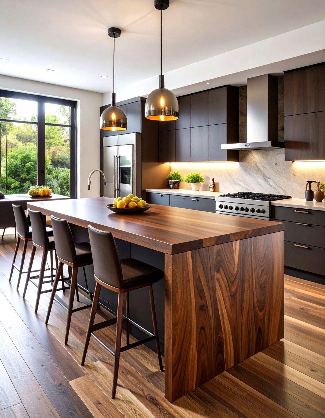 Black Walnut Wood Countertop Luxury Surface - 20 Wood Countertop Ideas