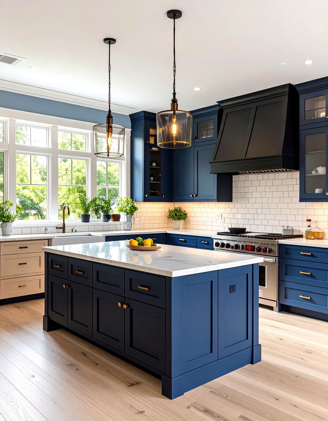 Black and Beige Kitchen Transitional Style Design - 20 black and beige kitchen ideas