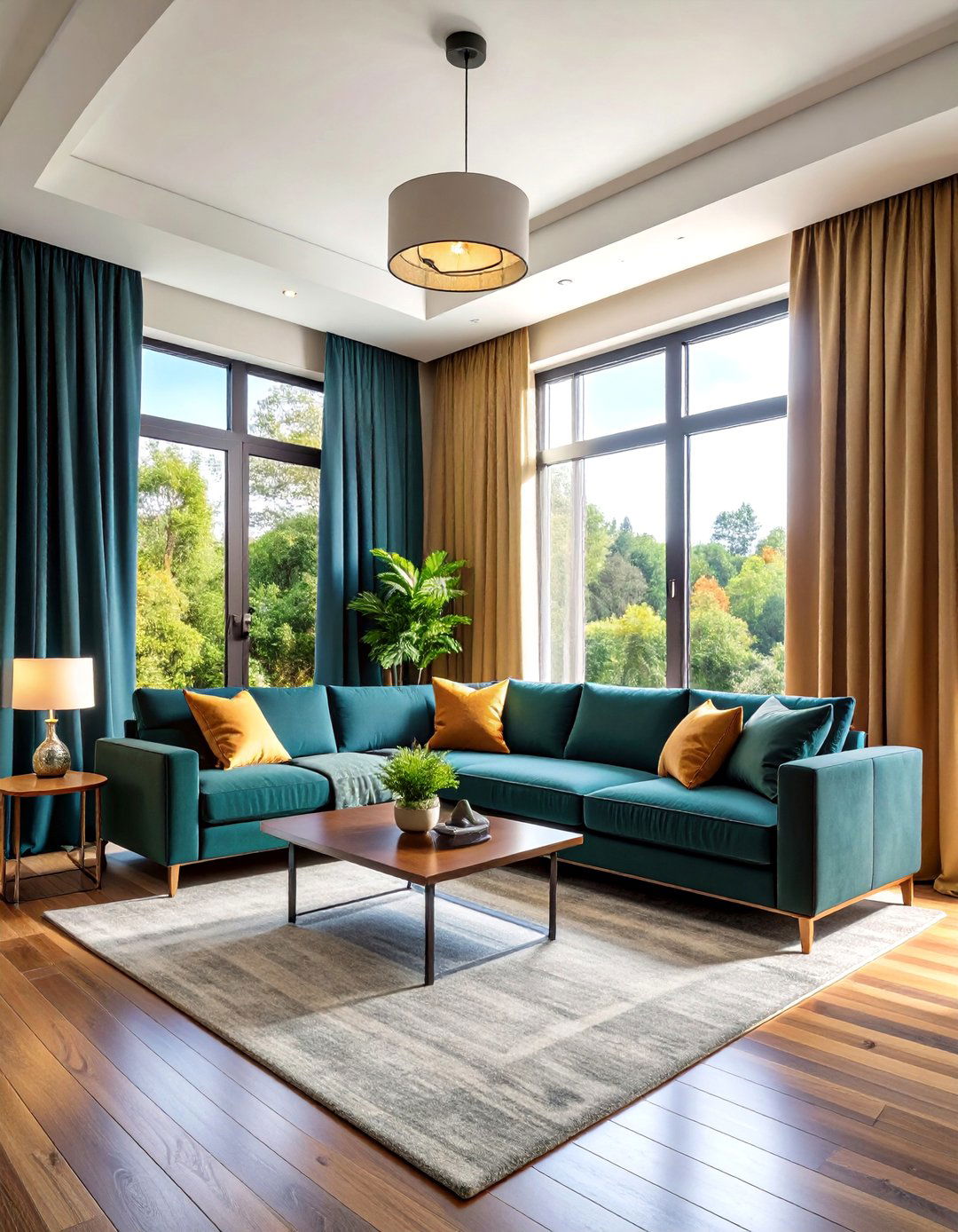 Blackout Living Room Curtain Functionality - 20 Living Room Curtain Ideas