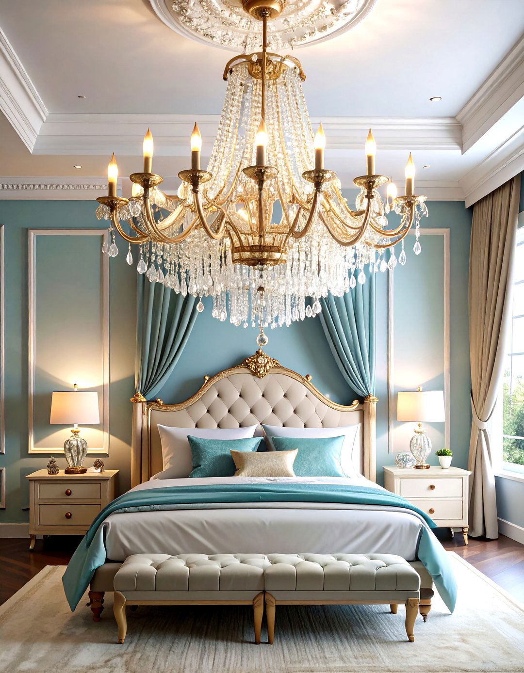 Blair Waldorf Bedroom Featuring Crystal Chandelier Grandeur - 20 Blair Waldorf Bedroom