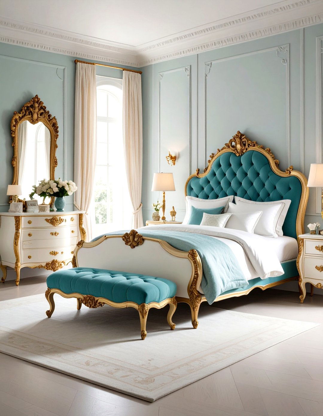 Blair Waldorf Bedroom Showcasing French Provincial Furniture - 20 Blair Waldorf Bedroom