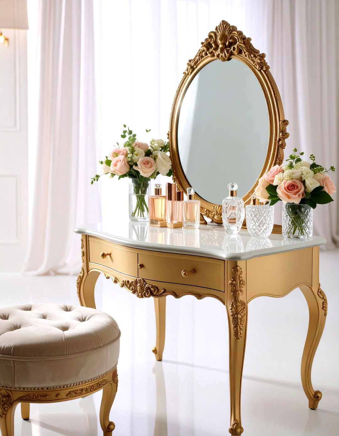 Blair Waldorf Bedroom with Glamorous Vanity Table Setup - 20 Blair Waldorf Bedroom