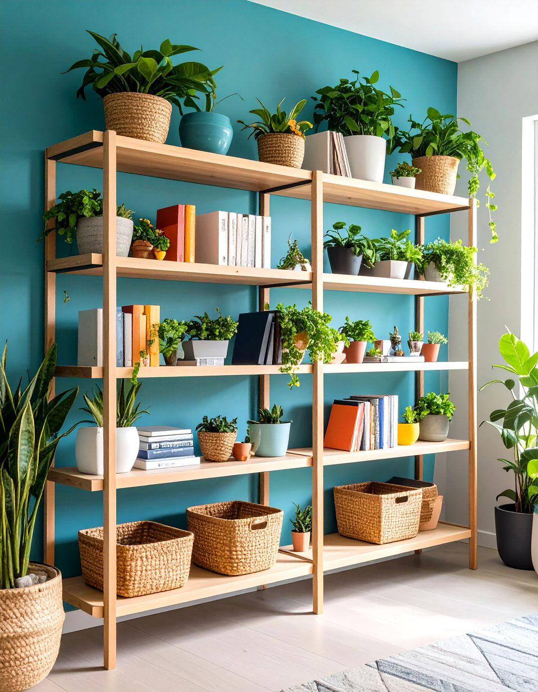 Blank Wall Floating Shelf System - 20 Blank Wall Ideas