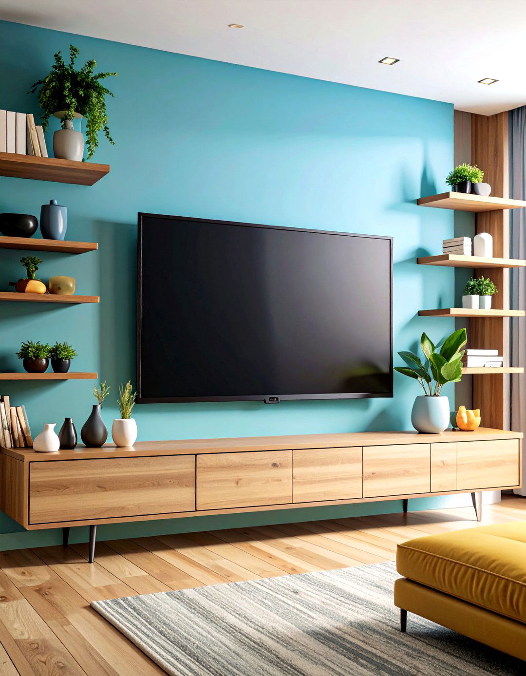 Blank Wall Mounted Television Setup - 20 Blank Wall Ideas