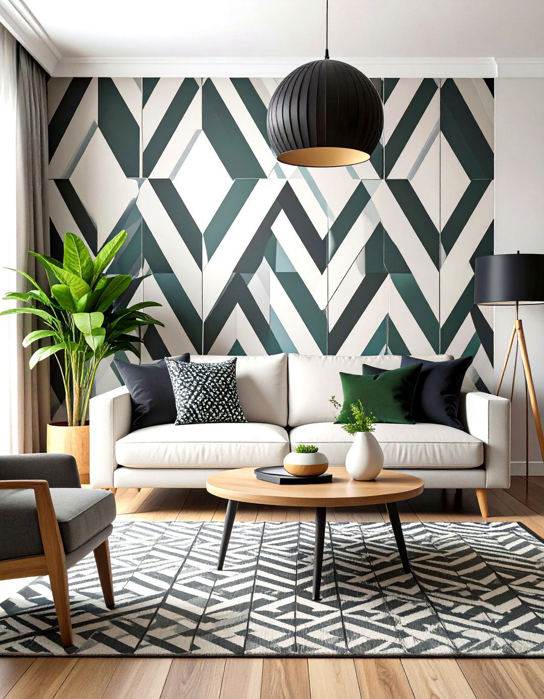 Blank Wall Temporary Wallpaper Feature - 20 Blank Wall Ideas