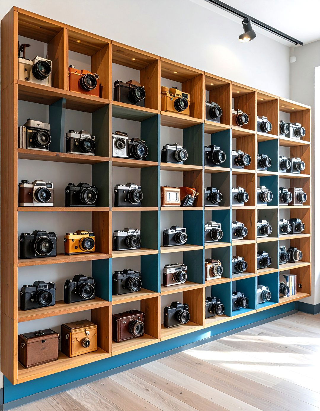 Blank Wall Vintage Collection Display - 20 Blank Wall Ideas