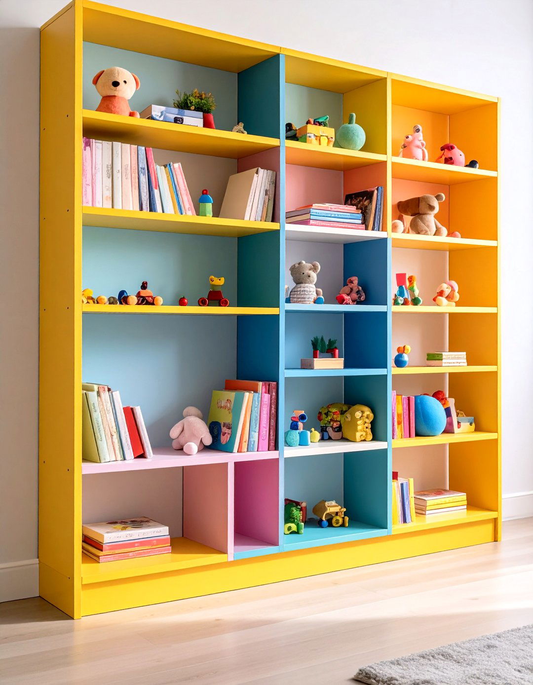 Bleacher Style Shelving - 20 Sports Nursery Ideas