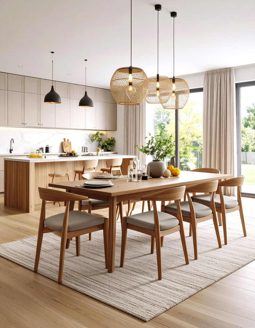 Blending Traditional Furniture with Contemporary Transitional Lines - 20 Transitional Interior Design Ideas