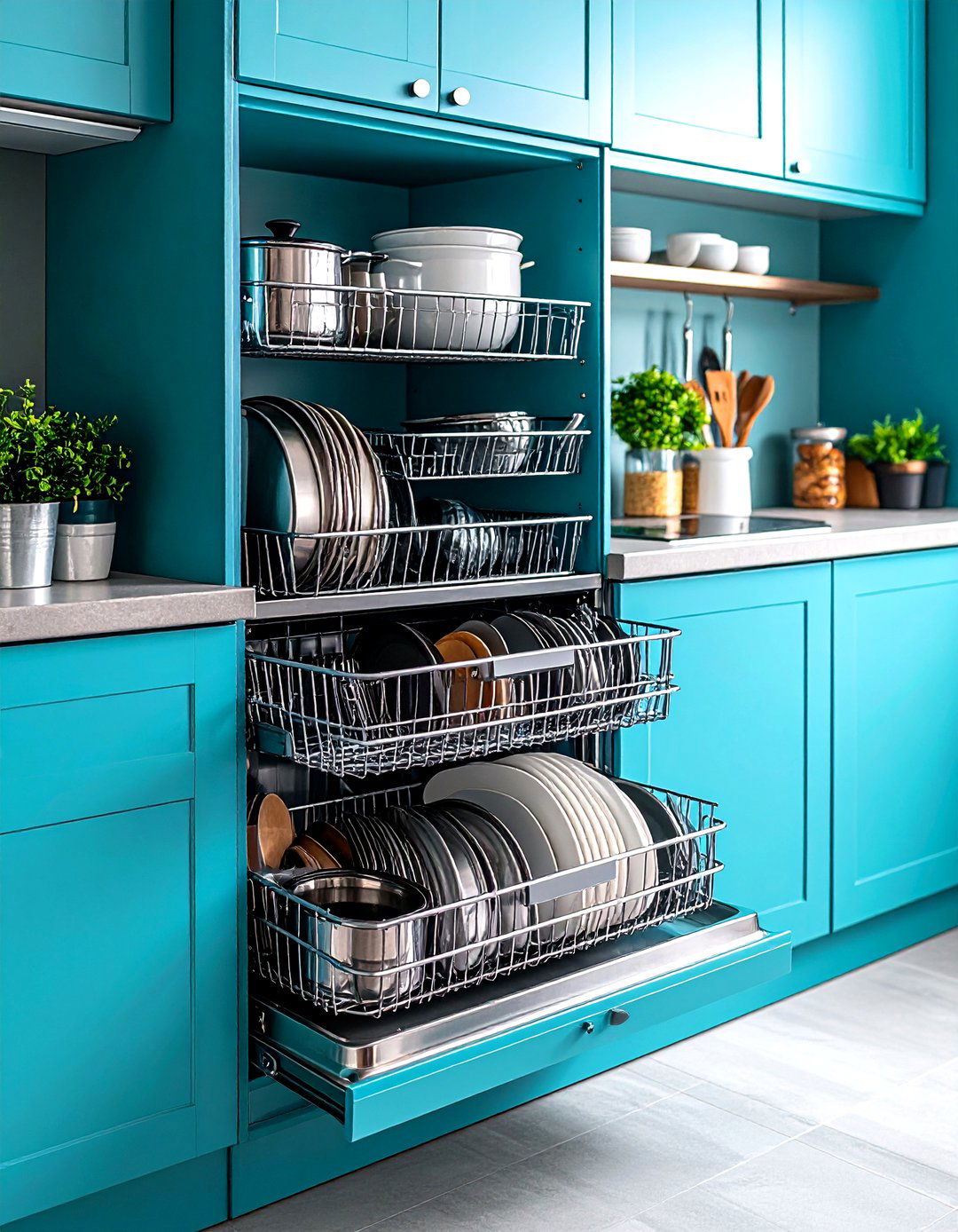 Blind Corner Kitchen Cabinet Wire Rack Systems - 20 Blind Corner Kitchen Cabinet Ideas