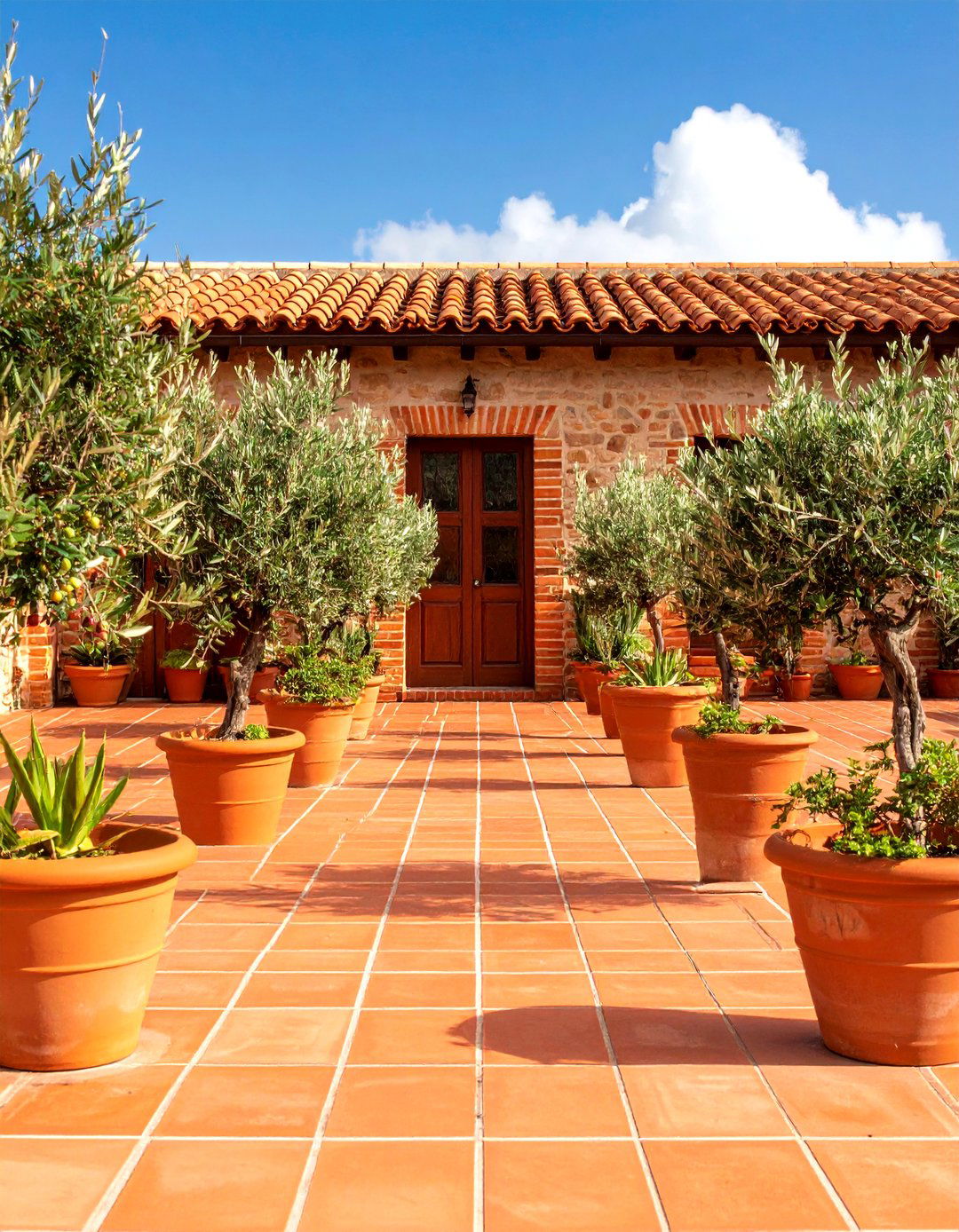 Blonde Brick and Earthy Terracotta Accents - 20 Blonde Brick House Color Schemes