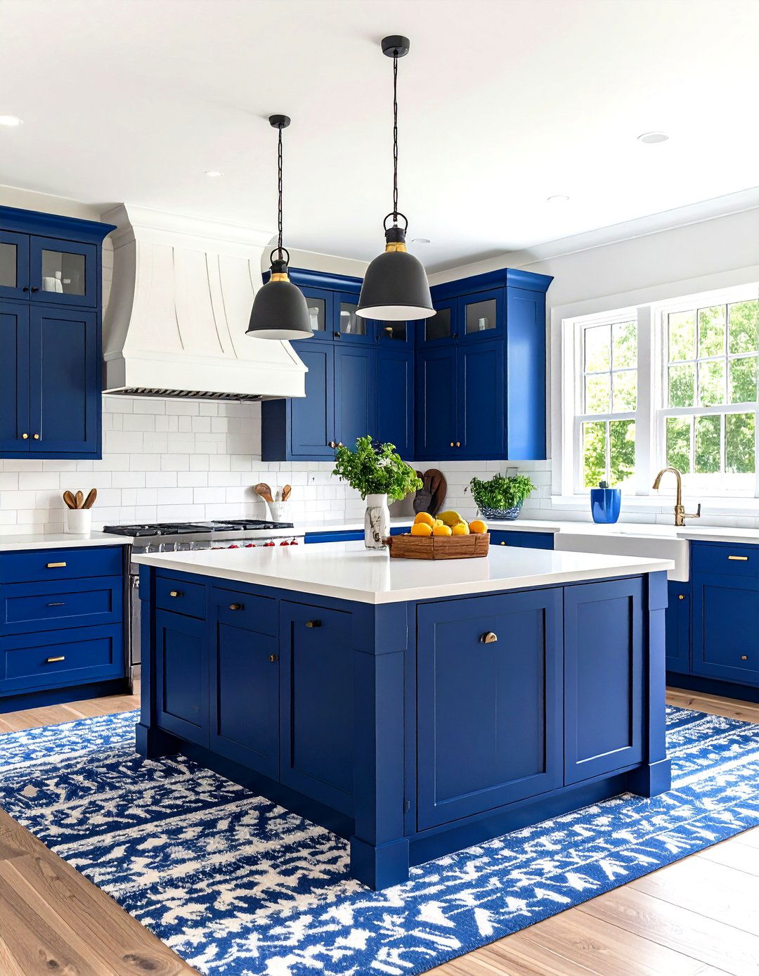 Blue Farmhouse Island Kitchen Cabinets - 20 blue farmhouse kitchen cabinets