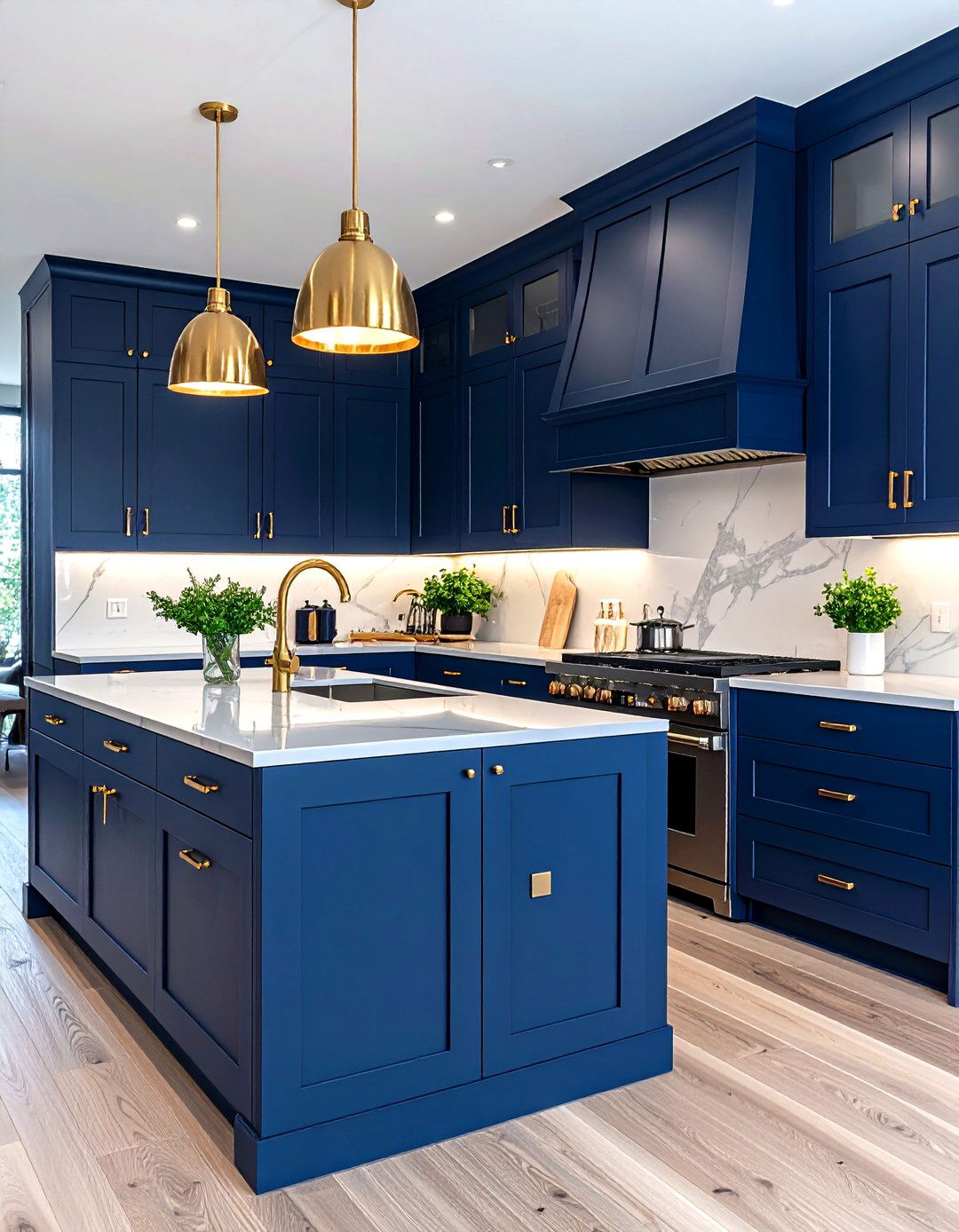 Blue Kitchen Cabinets with Gold T Bar Handles - 20 blue kitchen cabinets with gold hardware