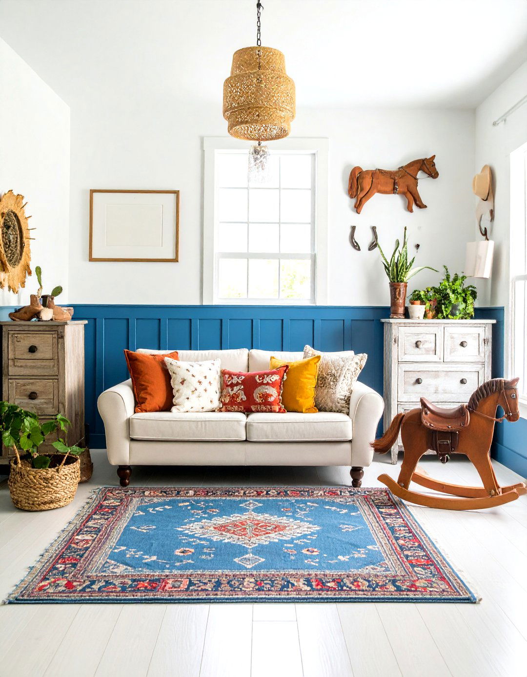 Blue Nursery with Denim Country Western Charm - 20 Blue Nursery Ideas