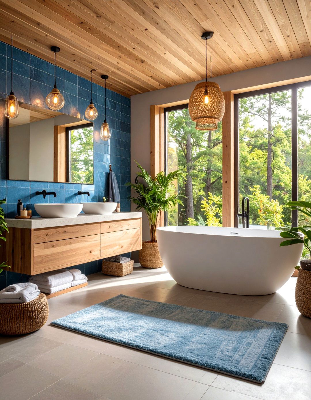 Blue Room Bathroom Spa Retreat - 20 Blue Room Ideas