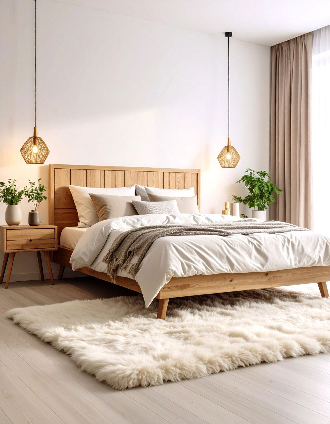 Blue and Gold Bedroom with Scandinavian Influence - 20 Blue and Gold Bedroom Ideas