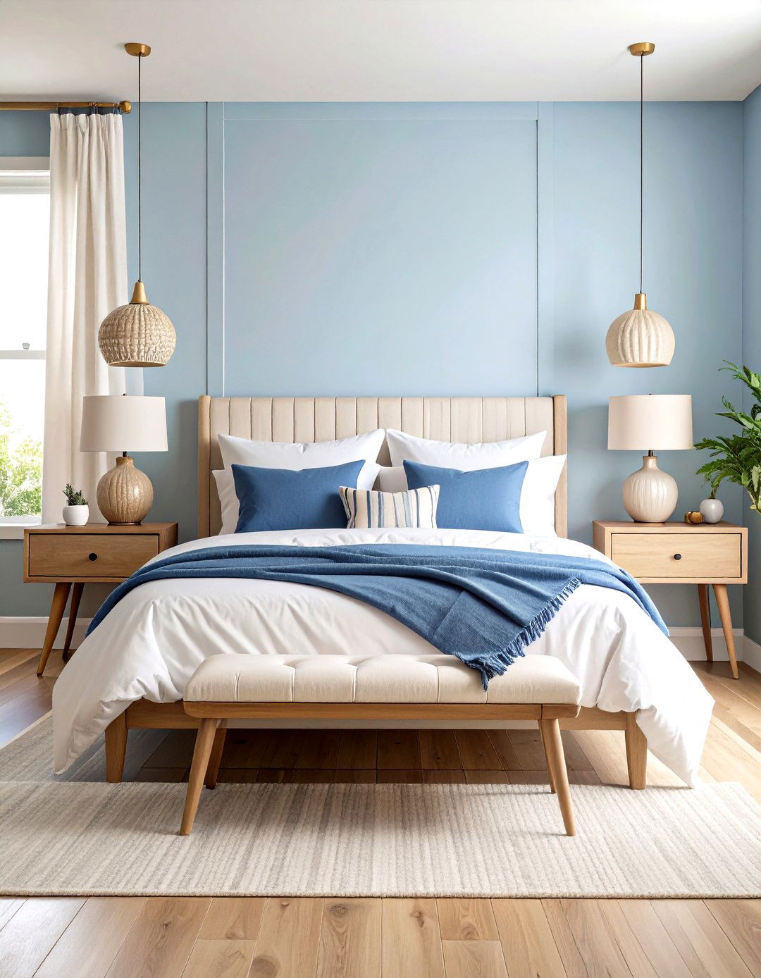 Blue and White Decor Bedroom Sanctuary Creation - 20 Blue and White Decor Ideas