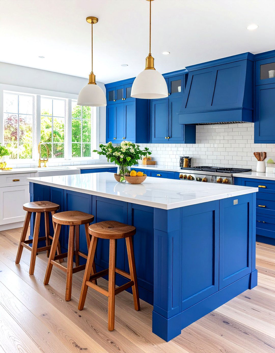 Blue and White Decor Kitchen Island Statement - 20 Blue and White Decor Ideas