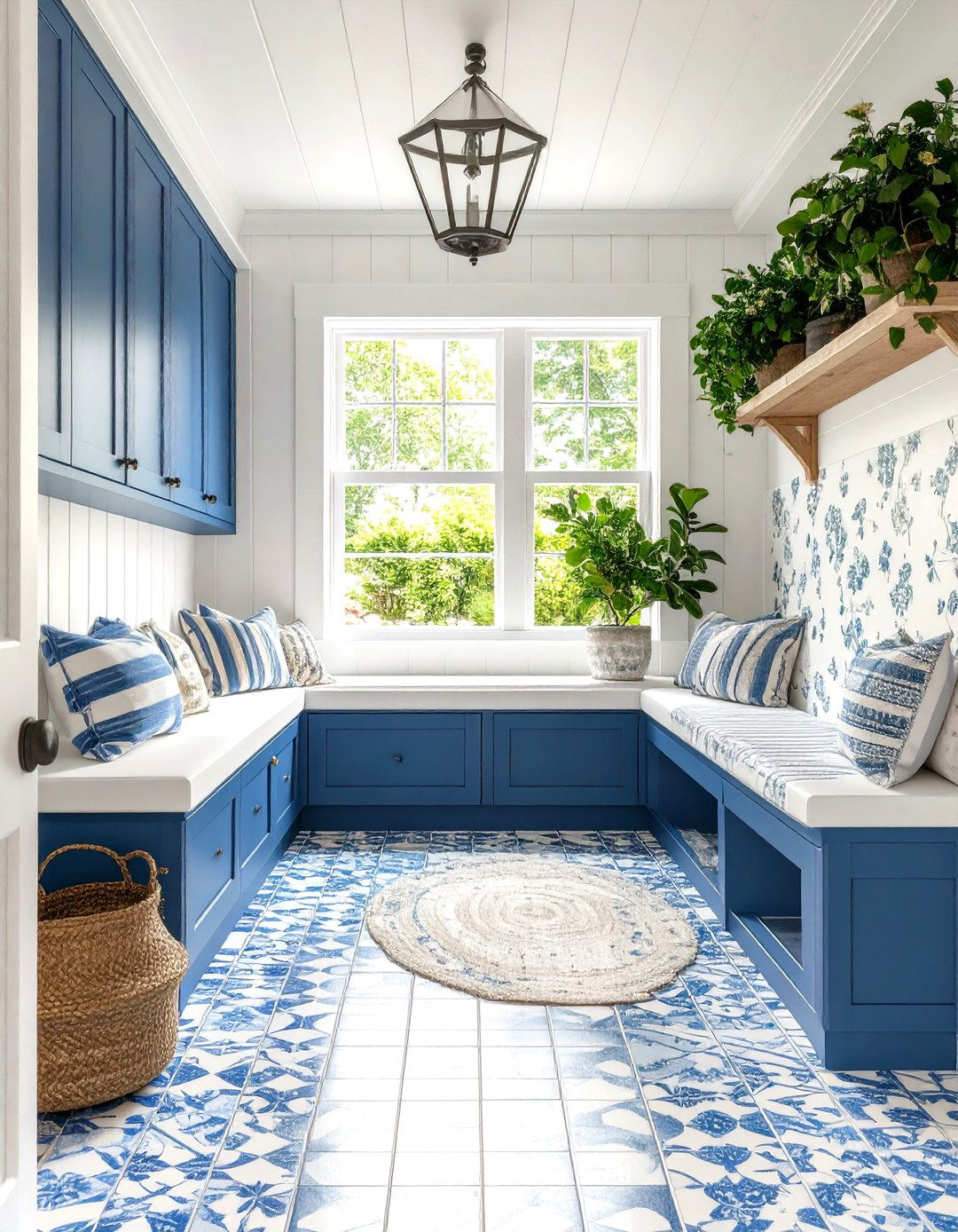 Blue and White Decor Mudroom Design Organization - 20 Blue and White Decor Ideas
