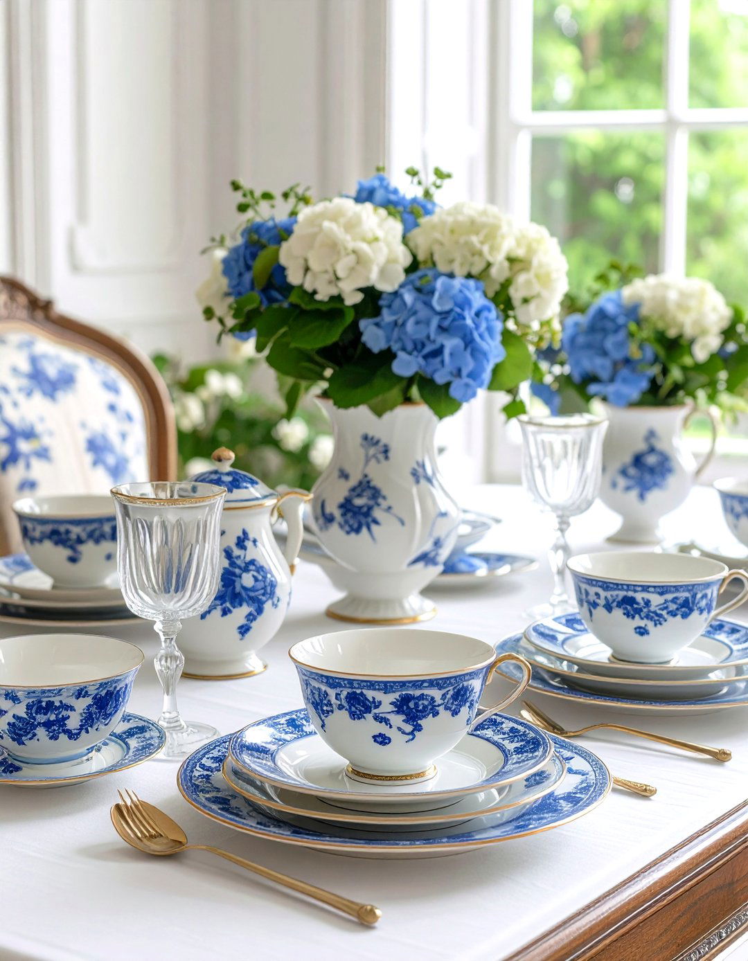 Blue and White Decor Traditional Elements Integration - 20 Blue and White Decor Ideas