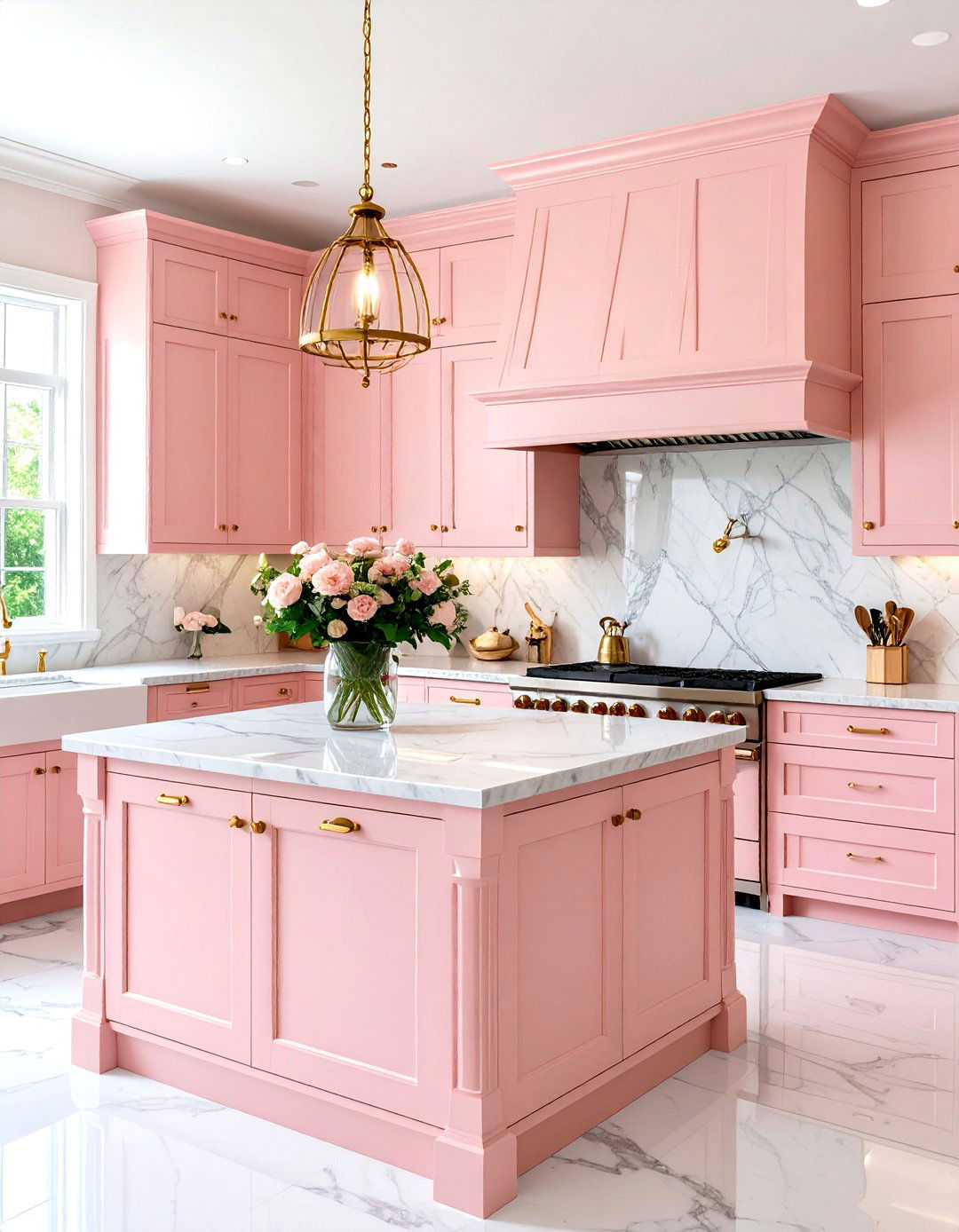 Blush Pink Kitchen Traditional Elegance - 20 Pink Kitchen Ideas