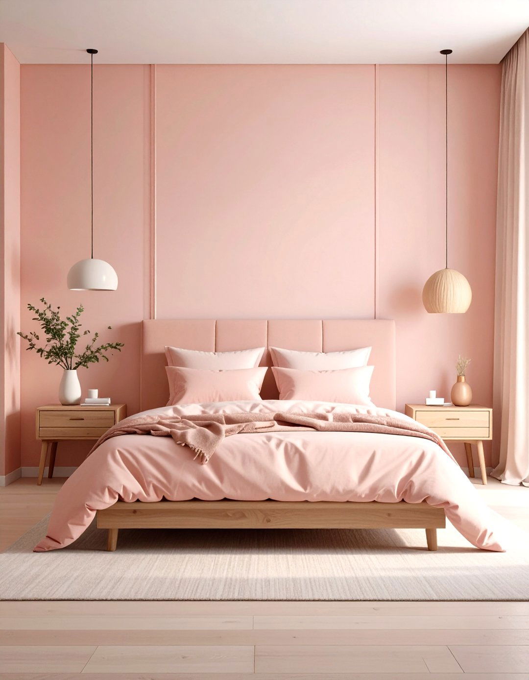 Blush Pink Room Minimalist Sanctuary - 20 Pink Room Ideas
