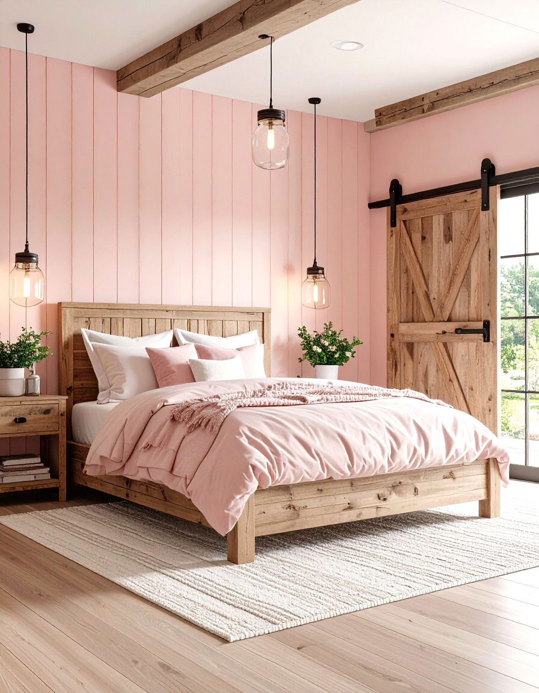 Blush Pink Room Modern Farmhouse - 20 Pink Room Ideas