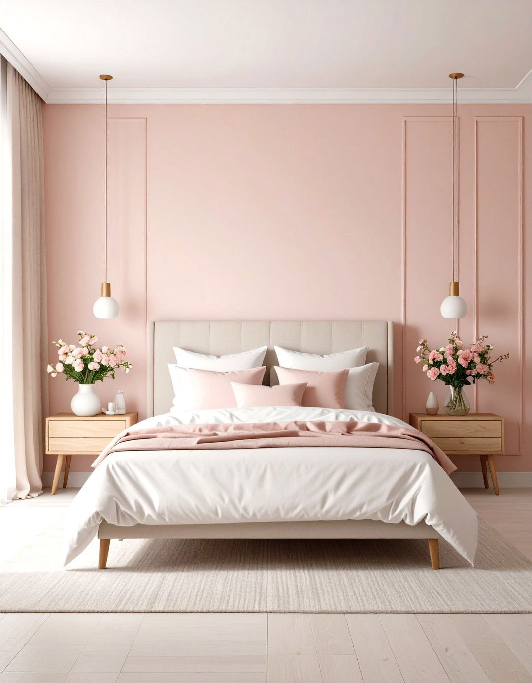 Blush Pink and White Bedroom Minimalist Sanctuary - 20 Pink and White Bedroom Ideas