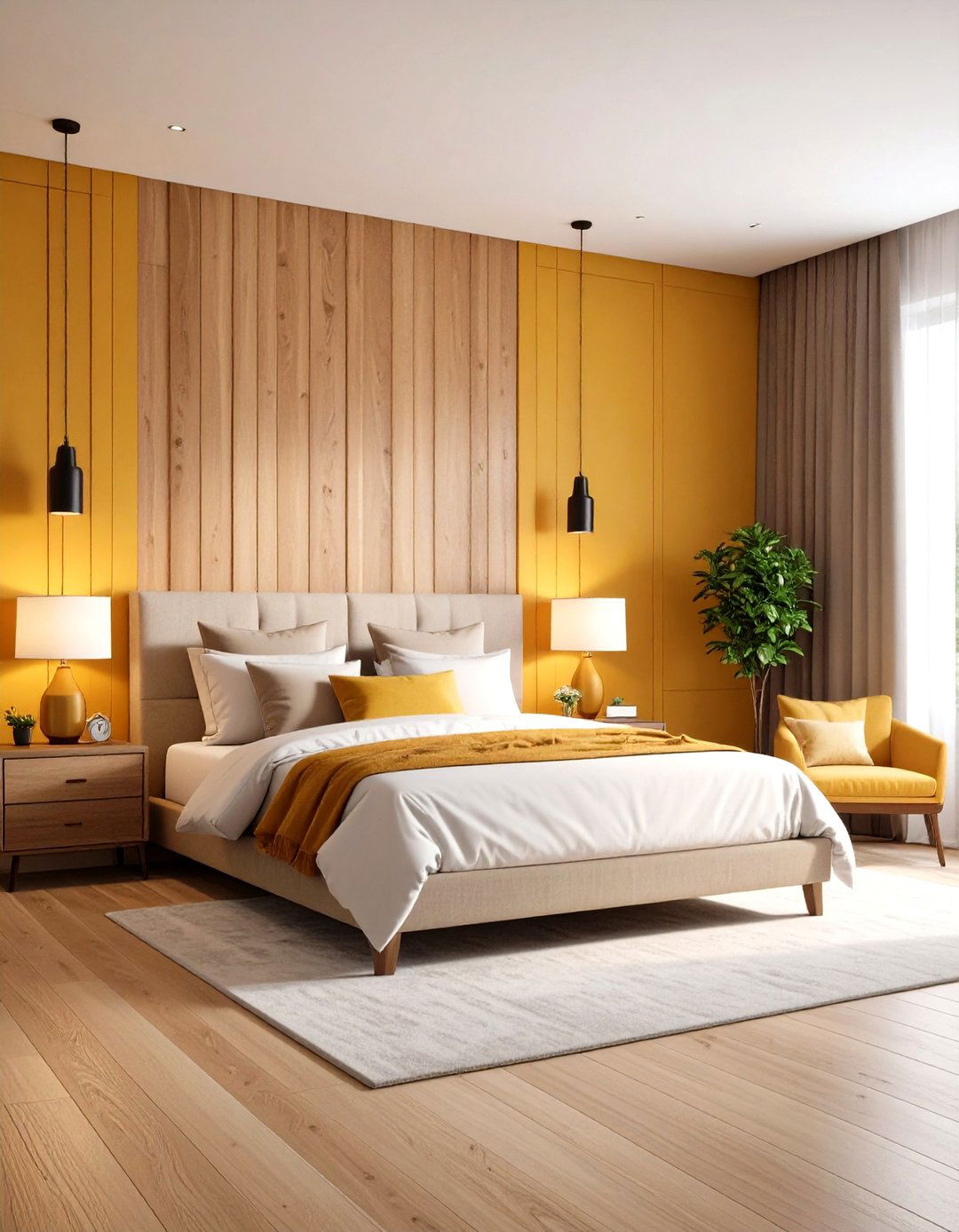 Board and Batten Bedroom Accent Wall - 20 Board and Batten Wall Ideas