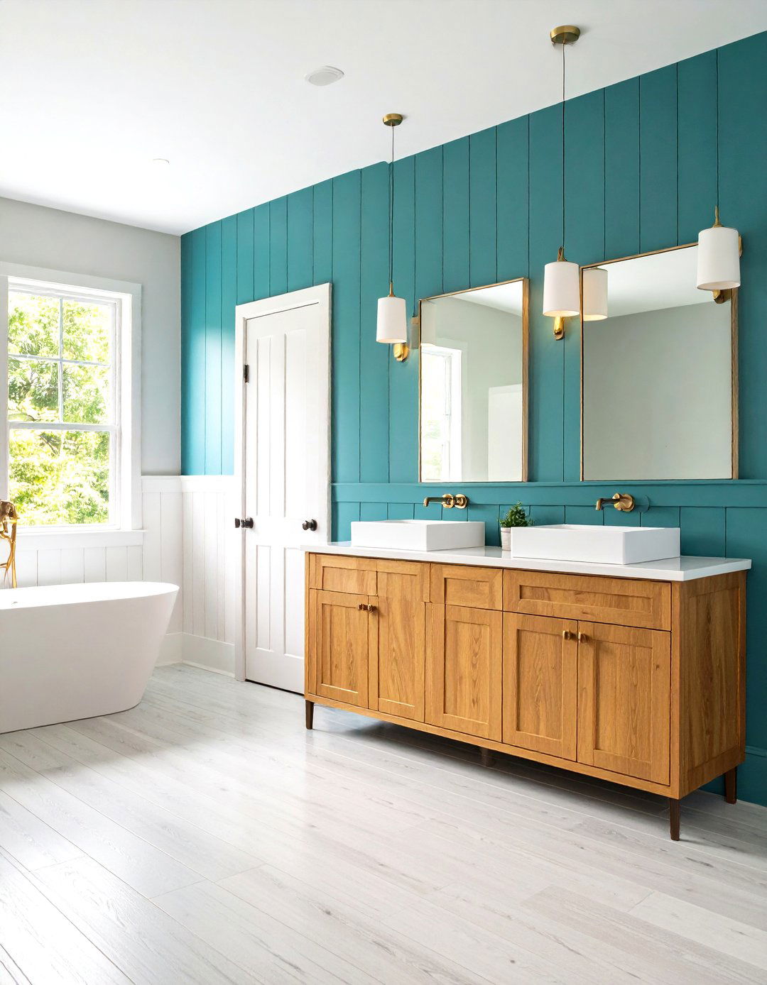 Board and Batten Half Wall Treatment - 20 Board and Batten Wall Ideas