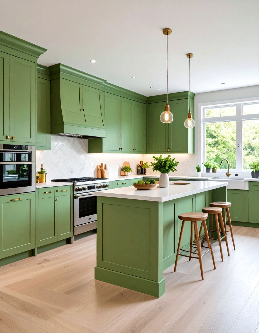 Board and Batten Kitchen Wainscoting with Curved Corner Details - 20 Kitchen Wainscoting Ideas