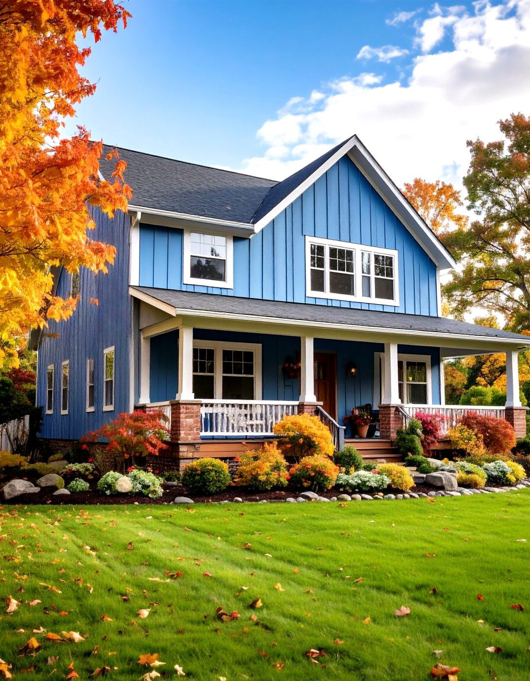 Board and Batten Vinyl and Brick Combination - 20 Vinyl Siding and Brick Combinations