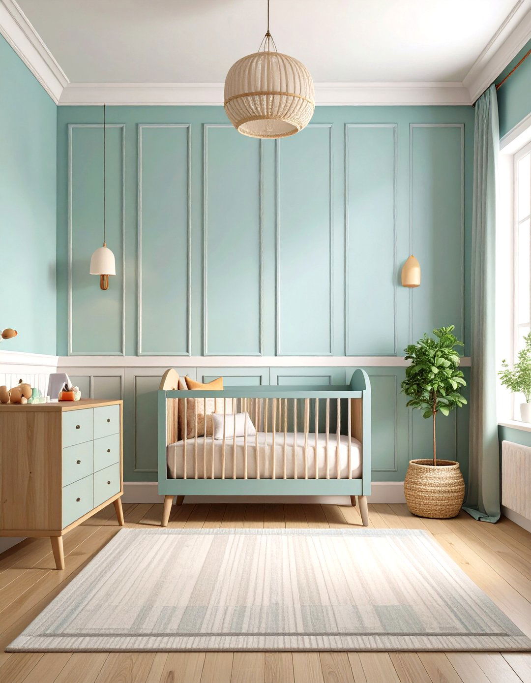 Board and Batten Wainscoting - 20 Wainscoting Nursery Ideas