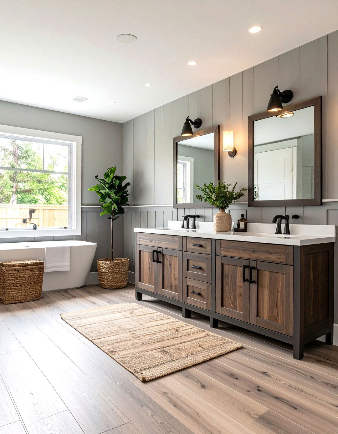 Board and Batten Wainscoting for Farmhouse Flair - 20 Powder Room Wainscoting Ideas