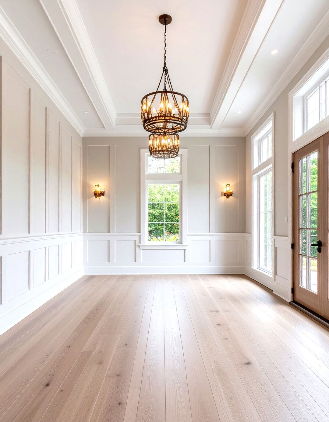 Board and Batten Wall Decor Defines Proportions - 20 High Ceiling Tall Wall Decor Ideas