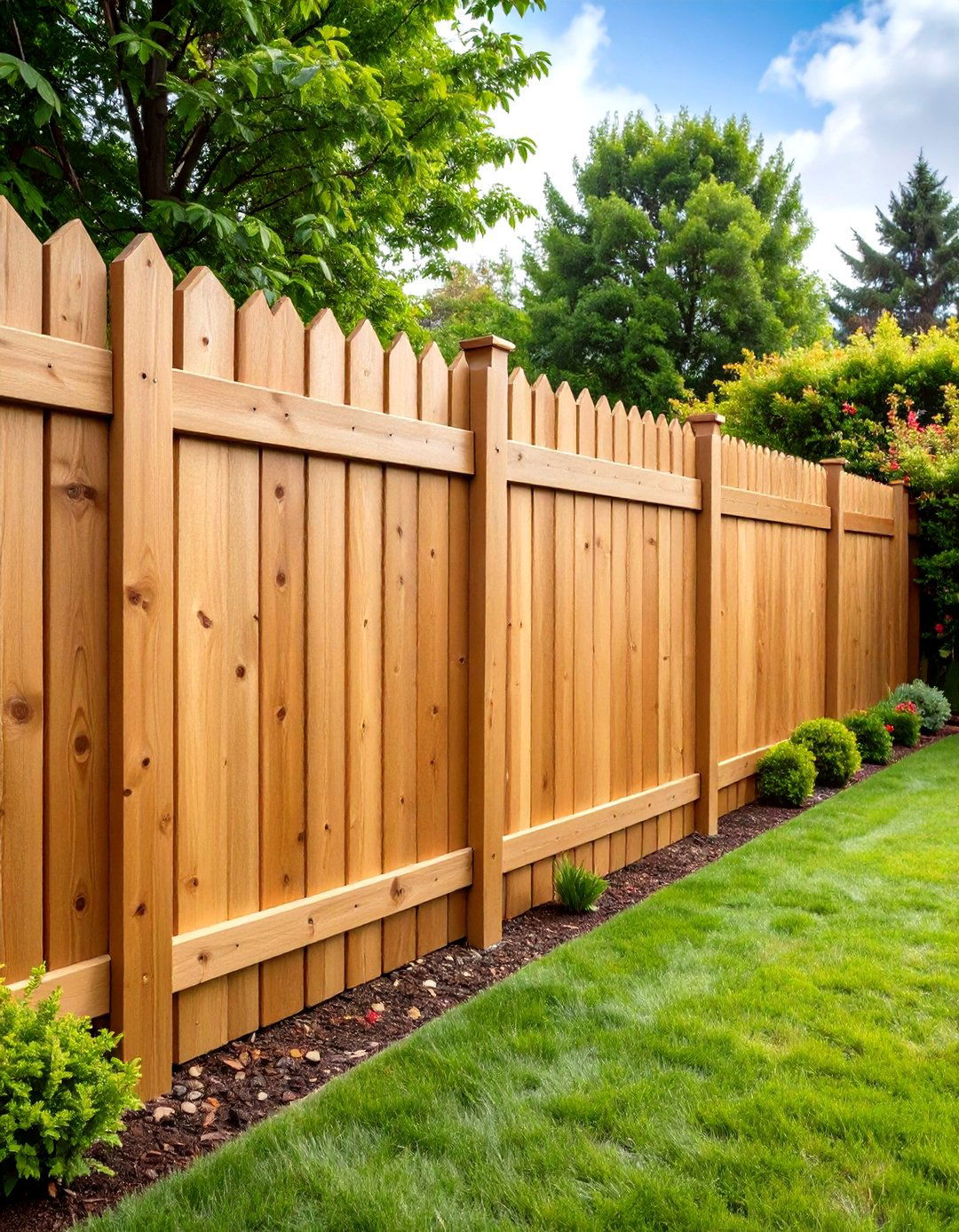 Board on Board Privacy Fence - 20 Privacy Fence Ideas