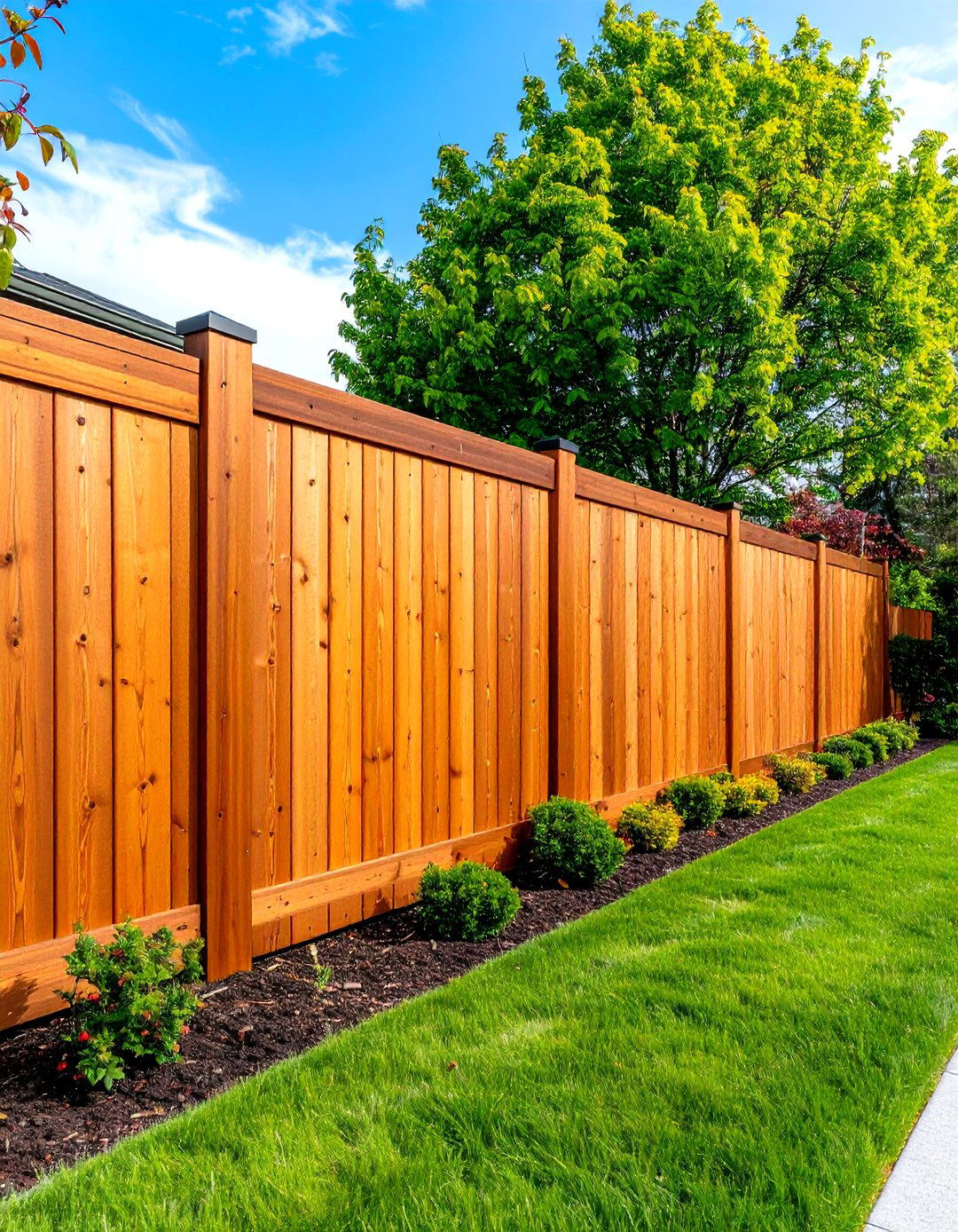 Board on Board Wood Fence Privacy Solution - 20 Wood Fence Ideas