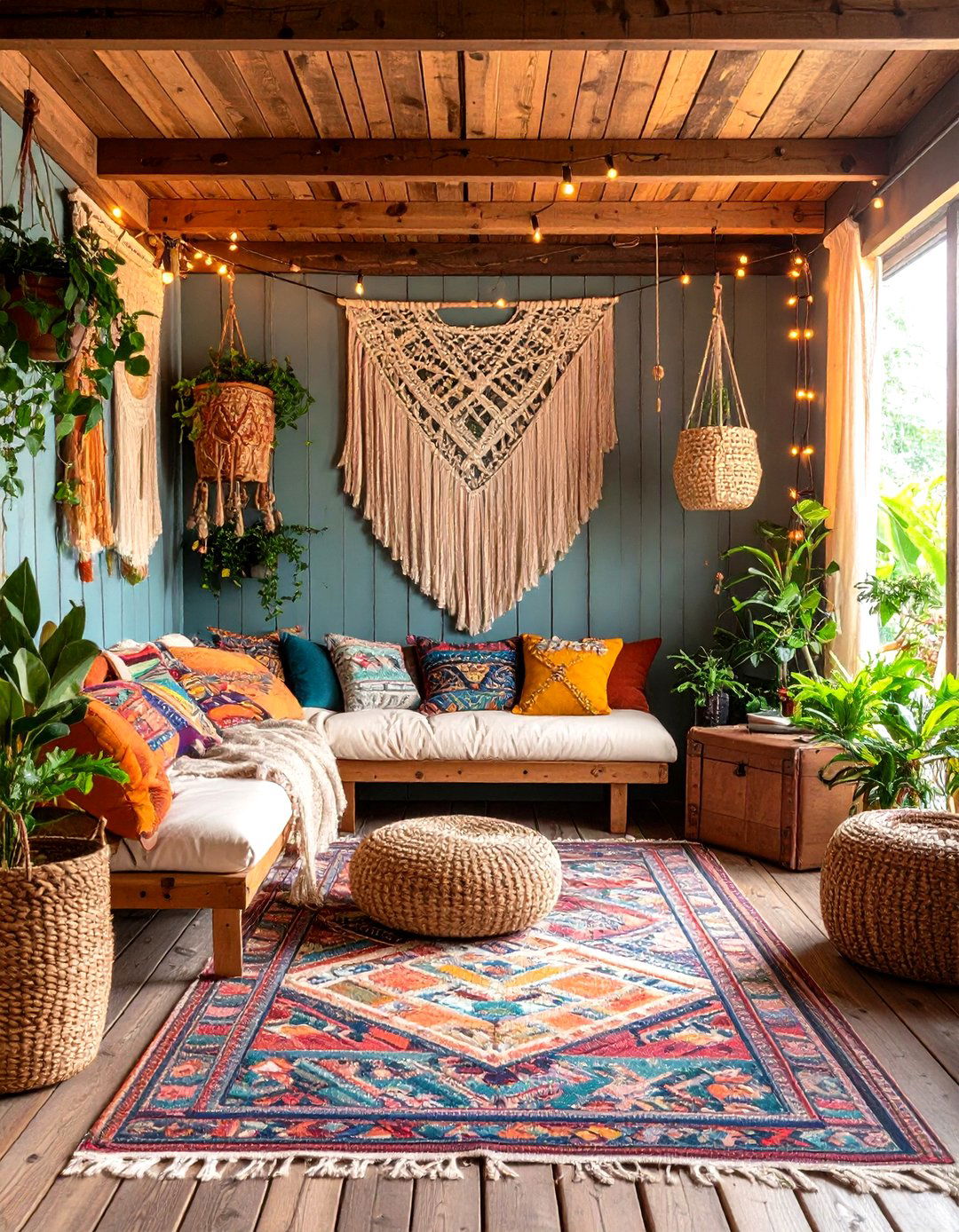 Bohemian Chic Retreat - 20 She Shed Interior Ideas