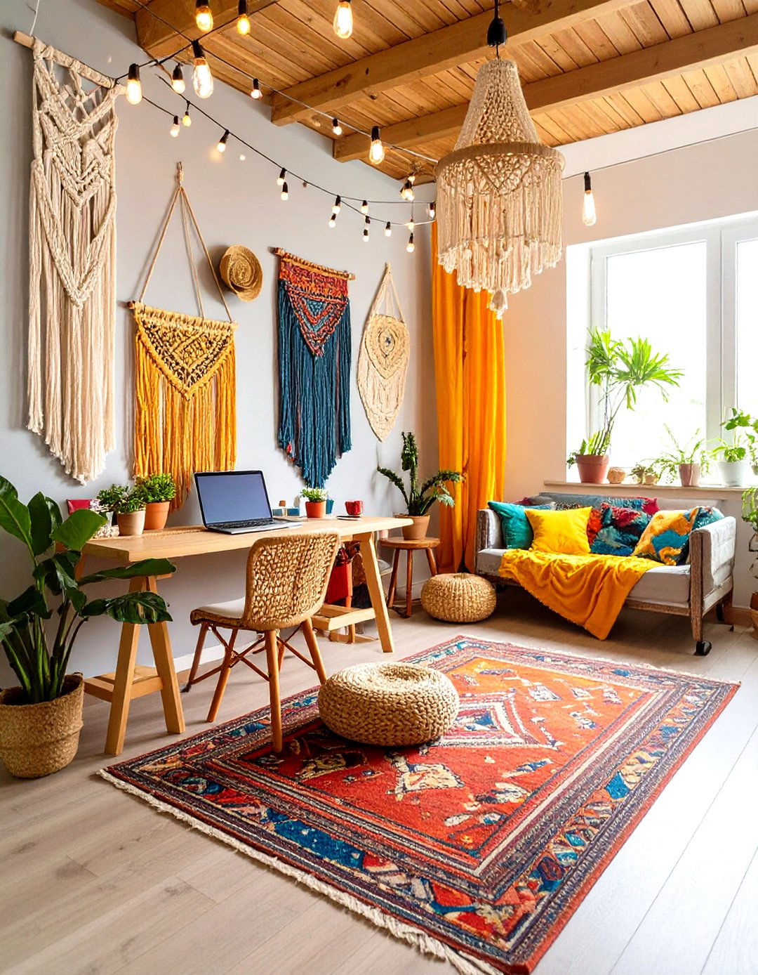 Bohemian Creative Corner - 20 Study Room Ideas